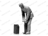 ICM 1/35 Chernobyl #4: Deactivators Diorama Set (4 figures, base, background) Kit