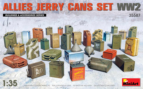 MiniArt 1/35 WWII Allied Jerry Cans Set (30) Kit