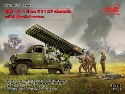 ICM 1/35 BM-13-16 on G7107 Chassis With Soviet Crew Kit