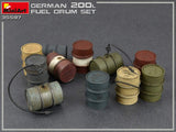 MiniArt 1/35 WWII German 200L Fuel Drum Set (12) Kit