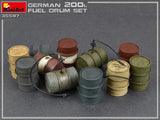 MiniArt 1/35 WWII German 200L Fuel Drum Set (12) Kit