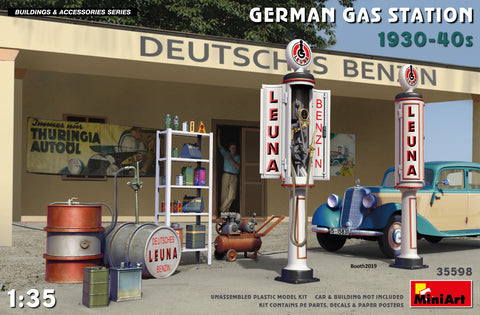 MiniArt 1/35 German Gas Station 1930-40s (New Tool) Kit