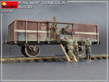 MiniArt 1/35 WWII 16.5 18-Ton Railway Gondola w/Figures & Accessories Kit