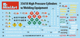 MiniArt 1/35 High Pressure Cylinders w/Welding Equipment (New Tool) Kit