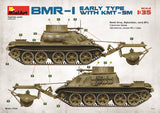 MiniArt 1/35 BMR1 Early Mod Mine Clearing Armored Vehicle w/KMT5M Mine Plow (New Tool) Kit