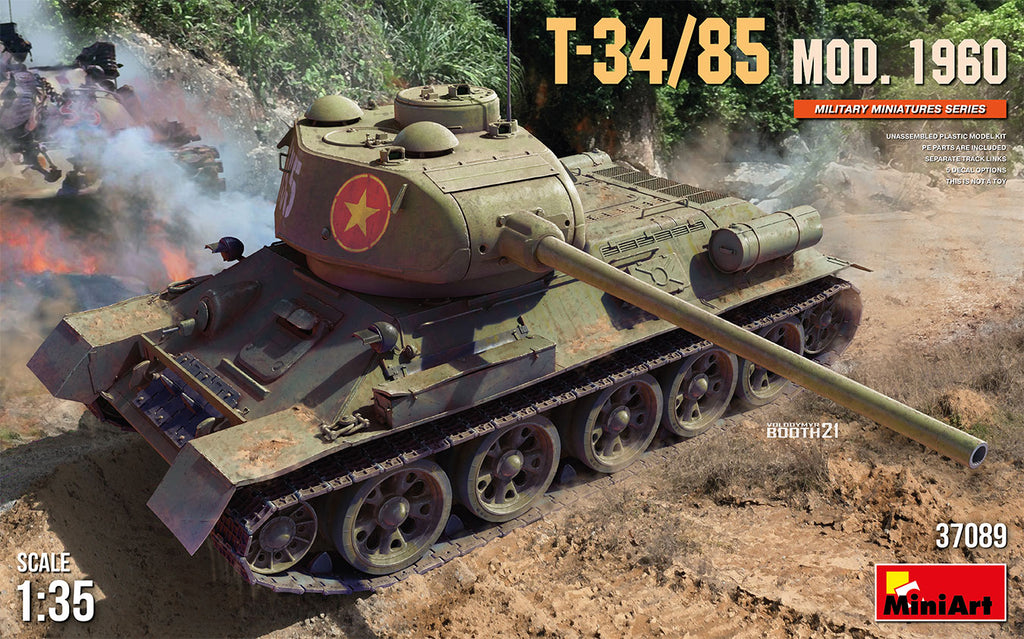 MiniArt Military 1/35 T34/85 Mod 1960 Tank