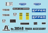 Italeri Model Cars 1/24 Truck Accessories Set II w/Pivoting Lifting Crane Kit