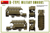 MiniArt 1/35 WWI B-Type Military Omnibus Kit