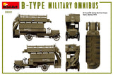 MiniArt 1/35 WWI B-Type Military Omnibus Kit