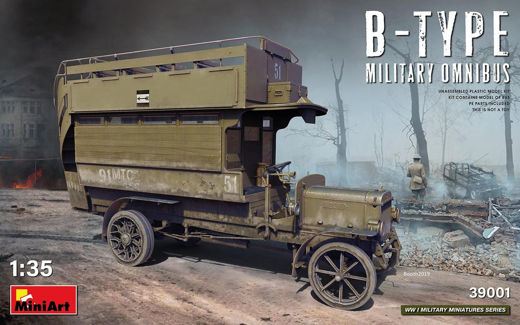 MiniArt 1/35 WWI B-Type Military Omnibus Kit – Military Model Depot