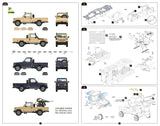 3R Model 1/72 Mid East two-door War pickup & ZPU-2 (2 Trucks & 1 MG) Kit