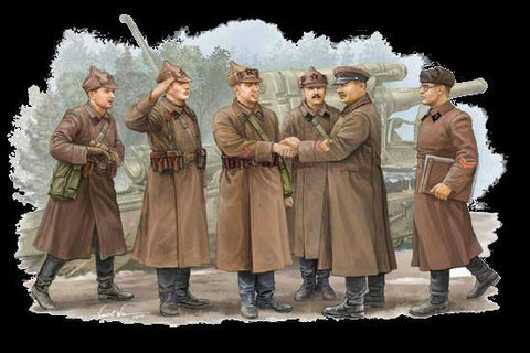 Trumpeter Military Models 1/35 Soviet Artillery Commander Inspection Figure Set (6) Kit