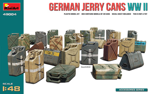 MiniArt Military 1/48 WWII German Jerry Cans Set (28) Kit