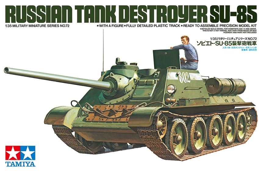 Tamiya Military 1/35 Russian SU85 Tank Destroyer Kit