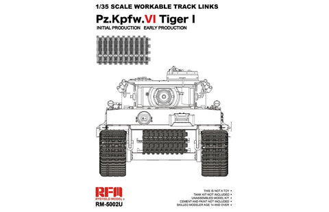 Rye Field 1/35 TIGER I EARLY PRODUTION WORKABLE TRACK LINKS
