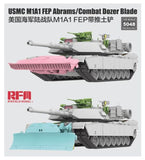 Rye Field 1/35 USMC M1A1 FEP Abrams Main Battle Tank w/Combat Dozer Blade & Workable Track Links Kit