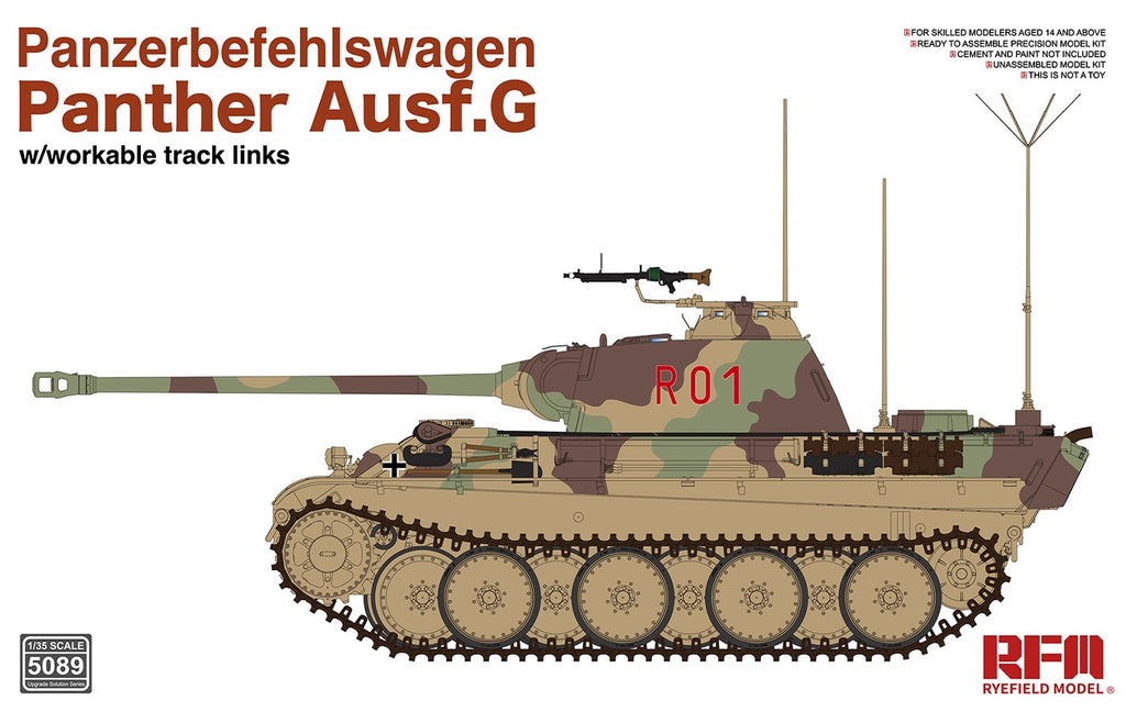 Ryefield Panther Ausf.G Panzerbefehlswagen Kit