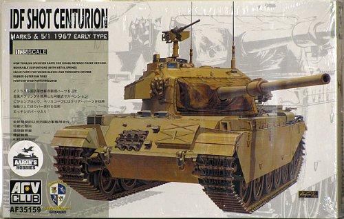 AFV Club Military 1/35 IDF Shot Centurion Mk 5, 5/1 1967 Early Tank Kit