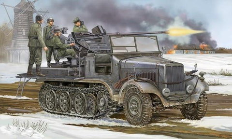 Trumpeter Military Models 1/35 German SdKfz 6/2 Halftrack w/3.7CM Flak 37 Self-Propelled Gun Kit