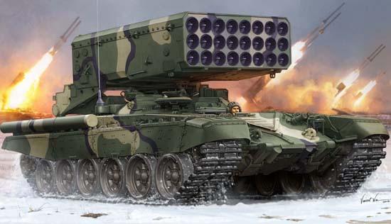 Trumpeter Military Models 1/35 Russian TOS1 24-Barrel Multiple Rocket Launcher Kit