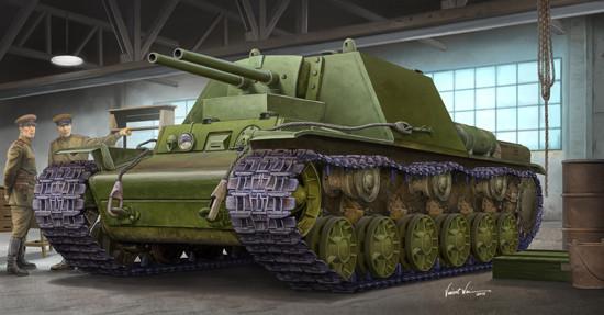 Trumpeter Military Models 1/35 Soviet KV7 Object 227 Tank Kit
