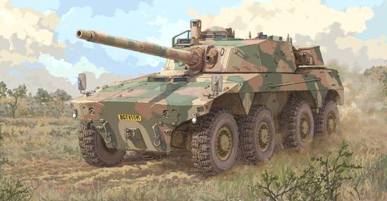 Trumpeter Military Models 1/35 South African Rooikat Armored Fighting Vehicle Kit (New Tool)
