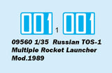 Trumpeter 1/35 Russian TOS1 Mod 1989 Multiple Rocket Launcher/Flamethrower Kit