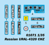 Trumpeter 1/35 Russian URAL 4320 CHZ Truck (New Variant) Kit