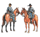 Italeri Military 1/72 American Civil War: Confederate Cavalry (17 Mounted Figures) Set