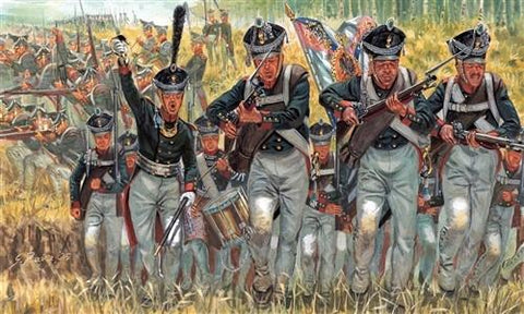 Italeri Military 1/72 Napoleonic War: Russian Infantry (50 Figures) Set