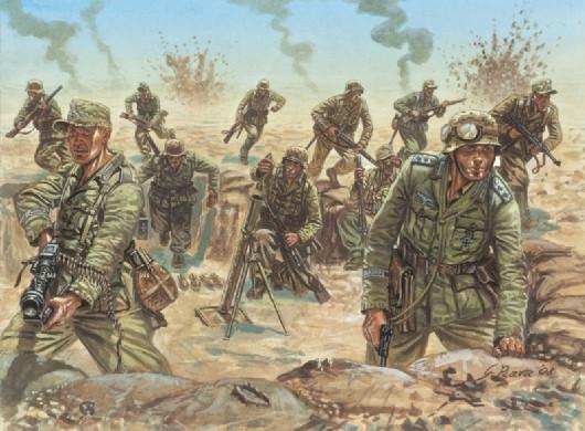 Italeri Military 1/72 WWII DAK Infantry (48 Figures) (Re-Issue) Set