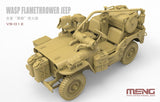 Meng 1/35 Wasp Flamethrower Jeep (New Tool) Kit