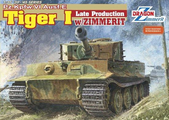 Dragon Military 1/35 PzKpfw VI Ausf E Tiger I Late Tank w/Zimmerit Kit
