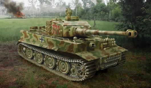 Italeri Military 1/35 SdKfz 181 PzKpfw VI Tiger I Hybrid Tank Kit