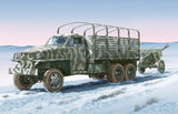 Italeri Military 1/35 US Lend-Lease Cargo Truck w/ZIS3 Gun & Trailer Kit