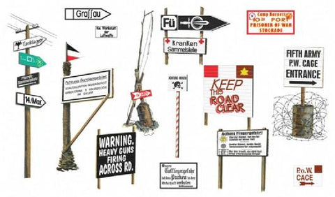 Italeri Military 1/35 WWII Road Signs Kit