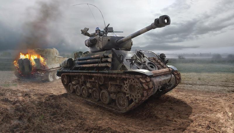 Italeri Military 1/35 M4A3E8 Sherman Tank "FURY" Kit