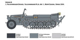 Italeri Military 1/35 SdKfz 10 Demag D7 Halftrack w/German Paratroopers (4) Kit