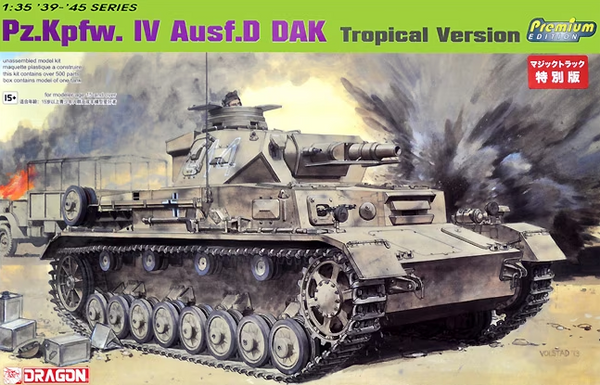 Dragon Models 1/35 PzKpfw IV Ausf D DAK Tank Kit – Military Model Depot