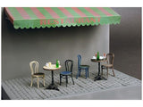 MinkiArt Military Models 1/35 Café Furniture Tables & Chairs w/Accessories Kit