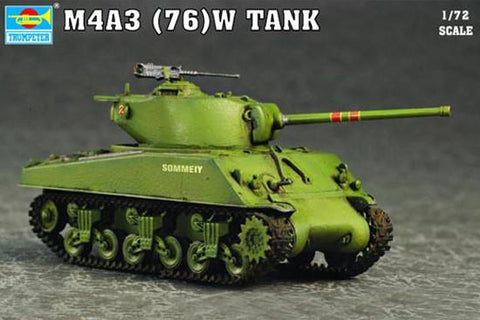 Trumpeter Military Models 1/72 M4A3 76(W) Tank Kit