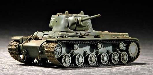 Trumpeter Military Models 1/72 Russian KV1 Mod 1942 Tank (Light Cast Turret) Kit