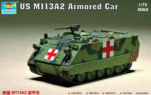 Trumpeter Military Models 1/72 US M113A2 Armored Personnel Carrier Kit