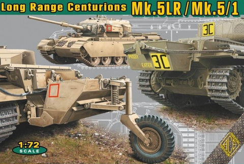 Ace 	1/72 Long Range Centurion Mk 5LR/Mk 5/1 Main Battle Tank Kit