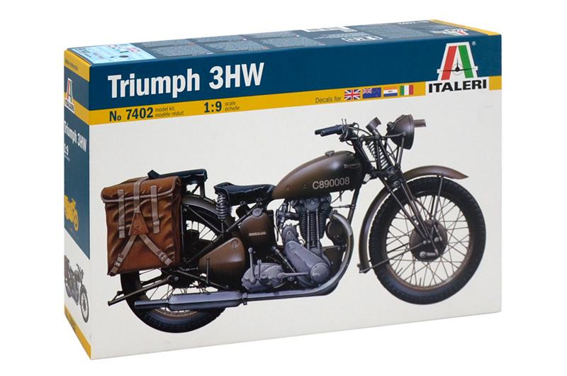 Italeri Military 1/9 WWII Triumph 3WH Military Motorcycle Kit