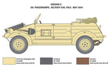 Italeri Military 1/9 WWII Kdf 1 Type 82 Kubelwagen Kit