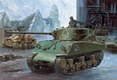 Academy 1/35 M4A2 Sherman Tank Russian Army Kit