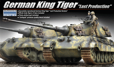 Academy 1/35 German King Tiger Last Prod Tank Kit