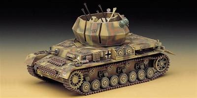 Academy Military 1/35 Wirbelwind Quad 20mm Tank Kit