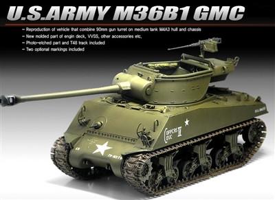 Academy 1/35 M36B1 GMC US Army Tank Destroyer Kit